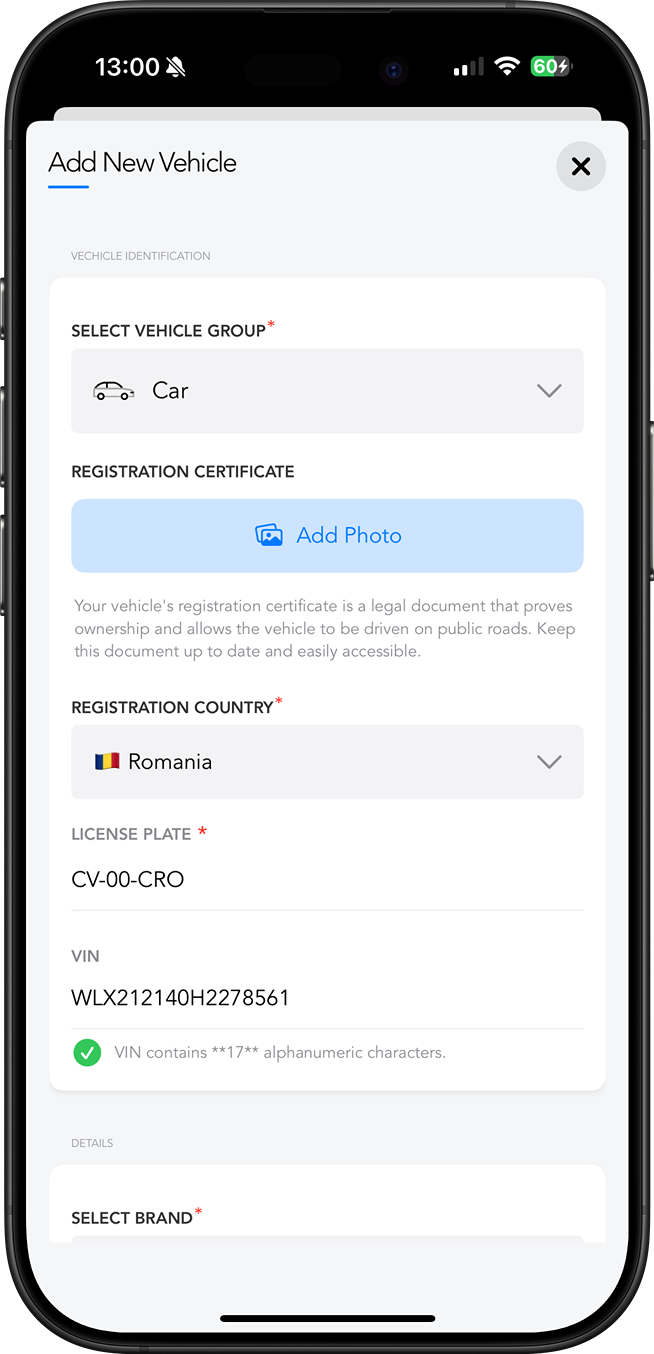 App screen