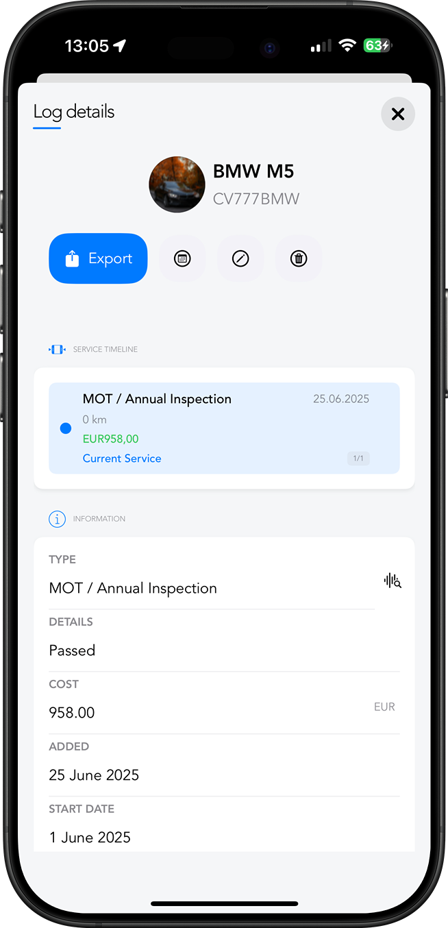 App screen